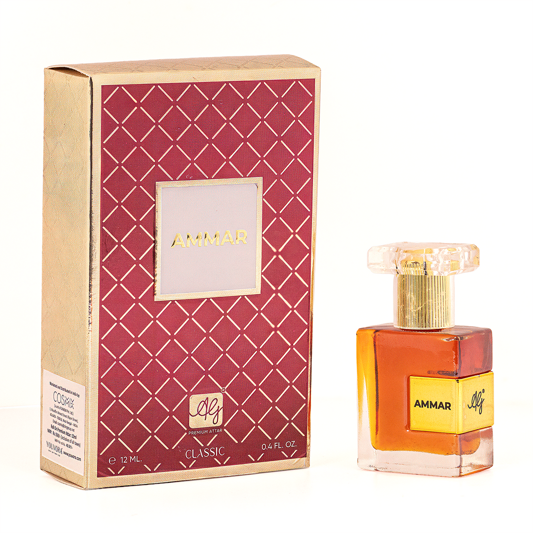 AG Ammar Non-Alcoholic 12ML Roll-on Attar for Men & Women