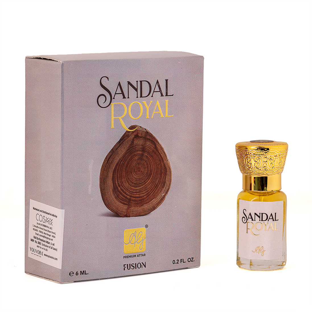 AG Sandal Royal Non-Alcoholic 6ML Roll-on Attar for Men & Women