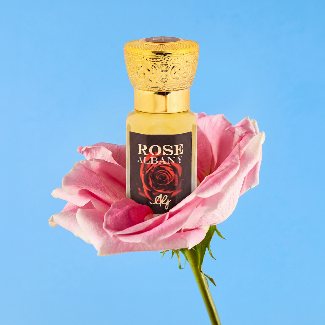 AG Rose Albany Non-Alcoholic 6ML Roll-on Attar for Men & Women