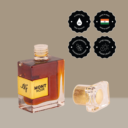 AG Mont Noir Non-Alcoholic 12ML Roll-on Attar for Men & Women
