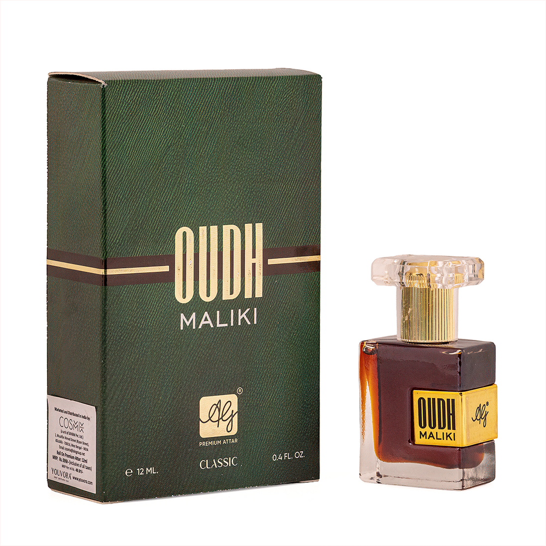AG Oudh Malaki Non-Alcoholic 12ML Roll-on Attar for Men & Women