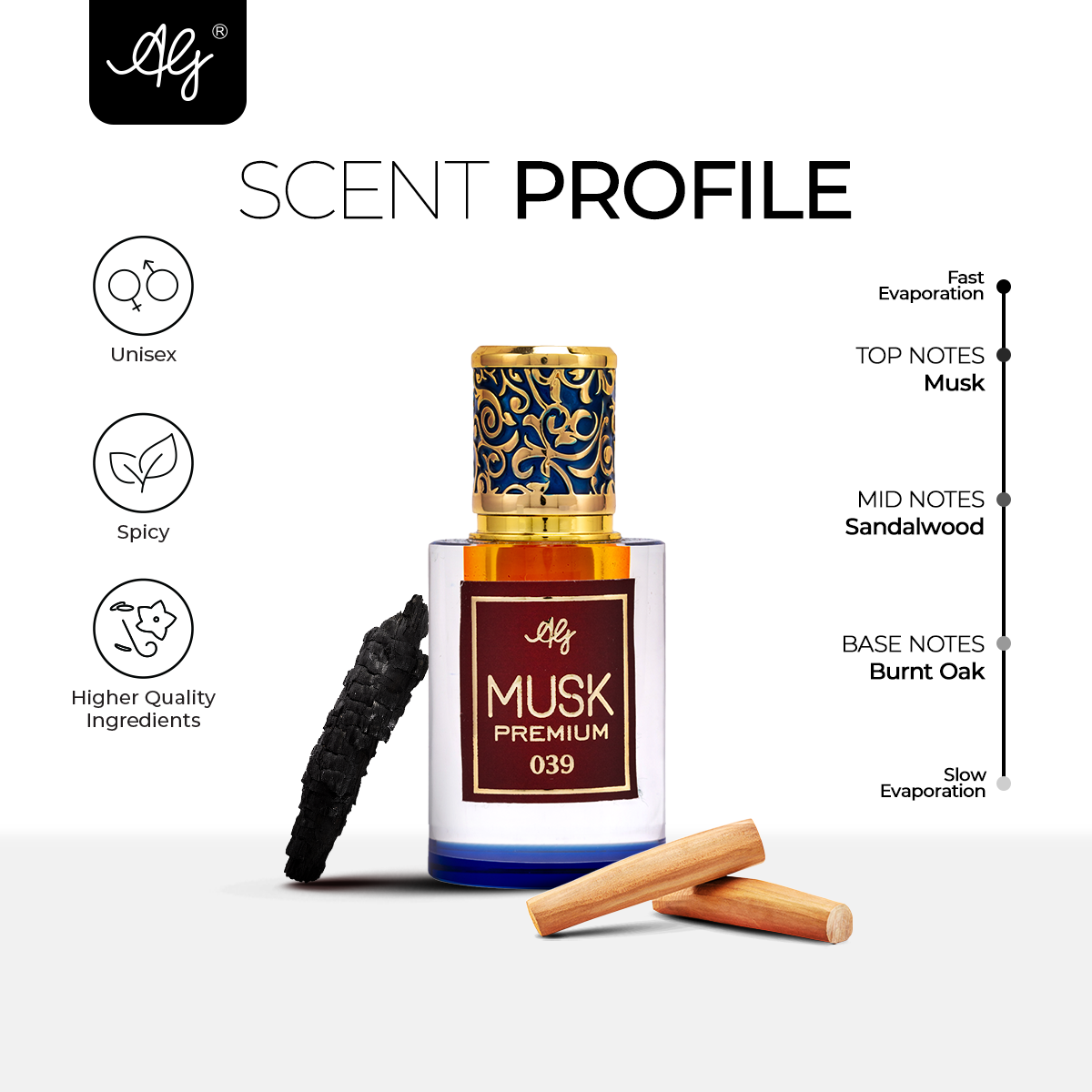 AG Musk Premium Non-Alcoholic 5ML Roll-on Attar for Men & Women