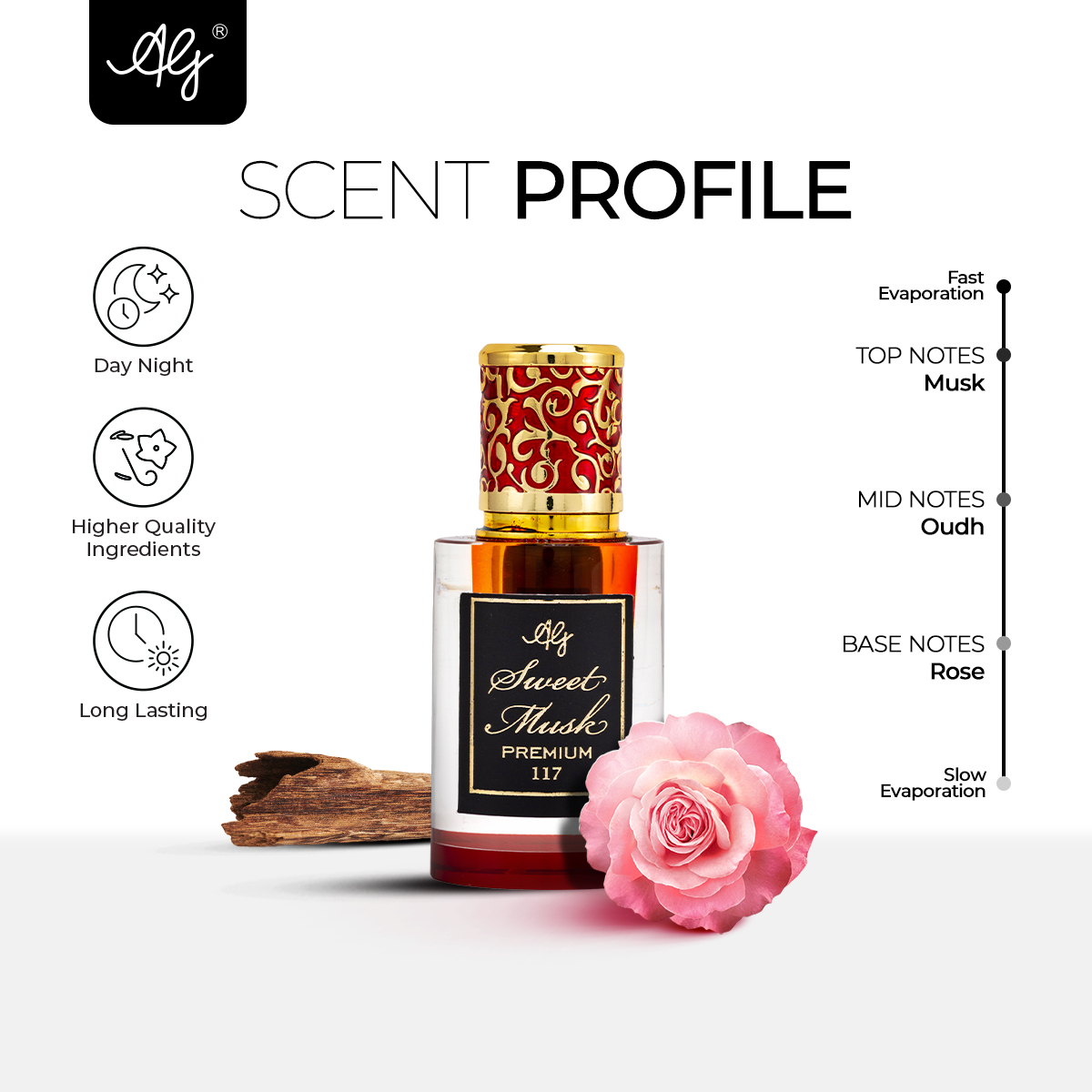 AG Sweet Musk Non-Alcoholic 5ML Roll-on Attar for Men & Women