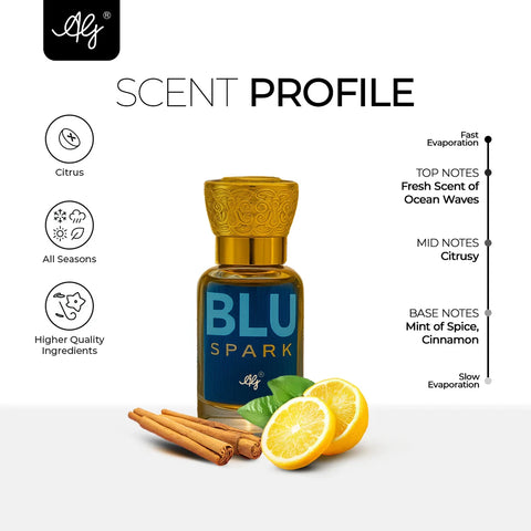 Buy Long Lasting Blu Spark Attar Online – AG Perfumes