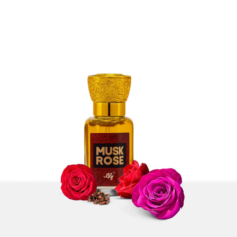 AG Musk Rose Non-Alcoholic Attar 12ML for Men & Women
